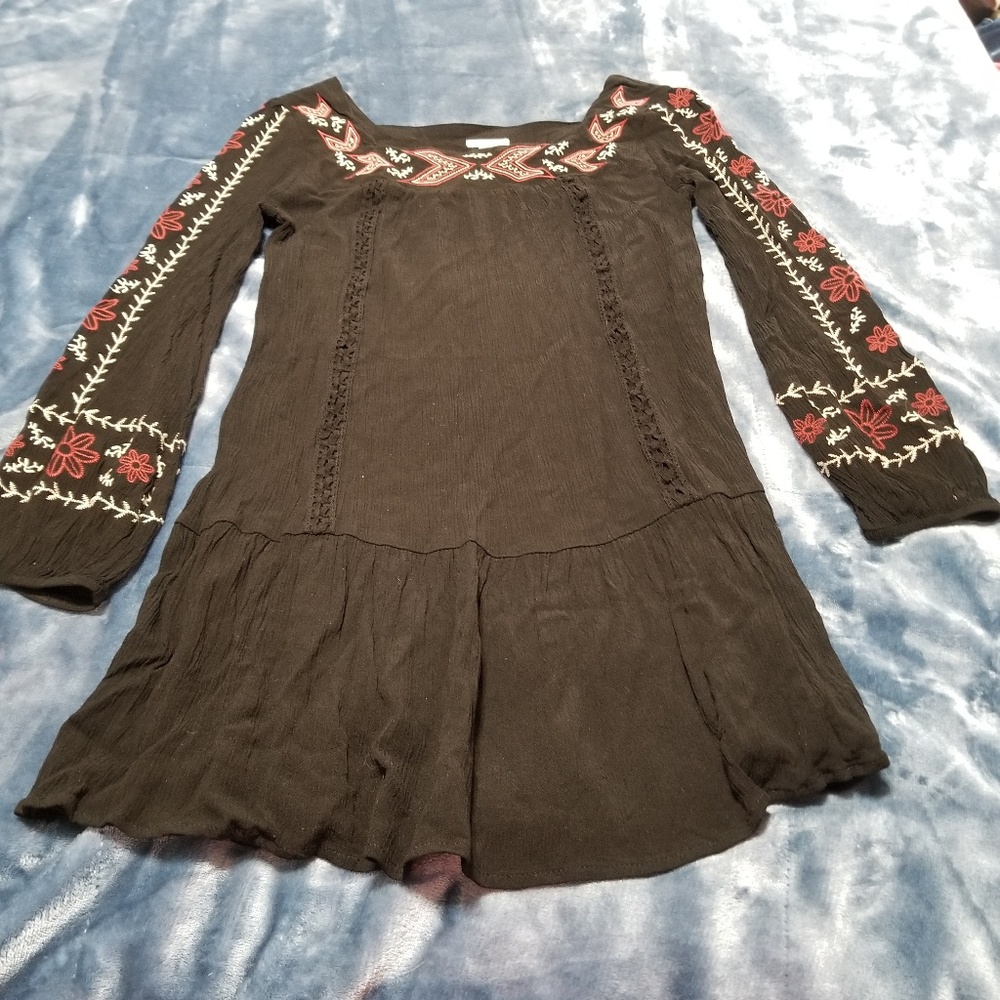 Xhilaration Embroidered Boho Mini Dress Or Tunic